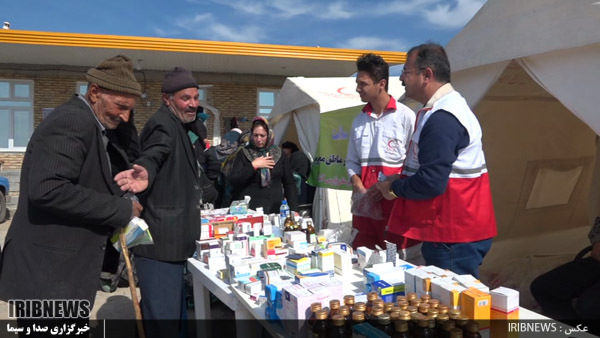 برپایی اردو ی کاروان سلامت هلال احمر در قشلاق عشایر مغان