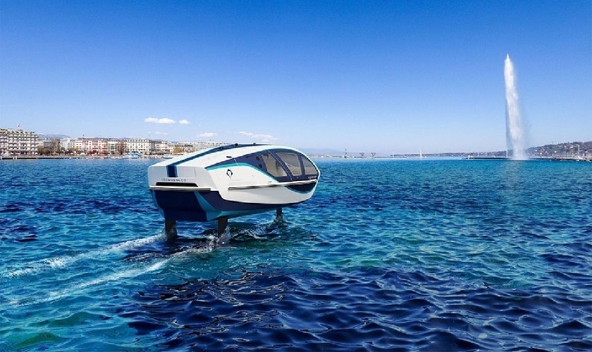 تاکسی آبی پرنده در فرانسه فعال شد! + فیلم