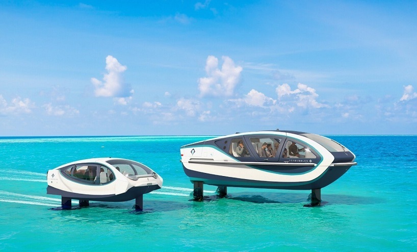 تاکسی آبی پرنده در فرانسه فعال شد! + فیلم