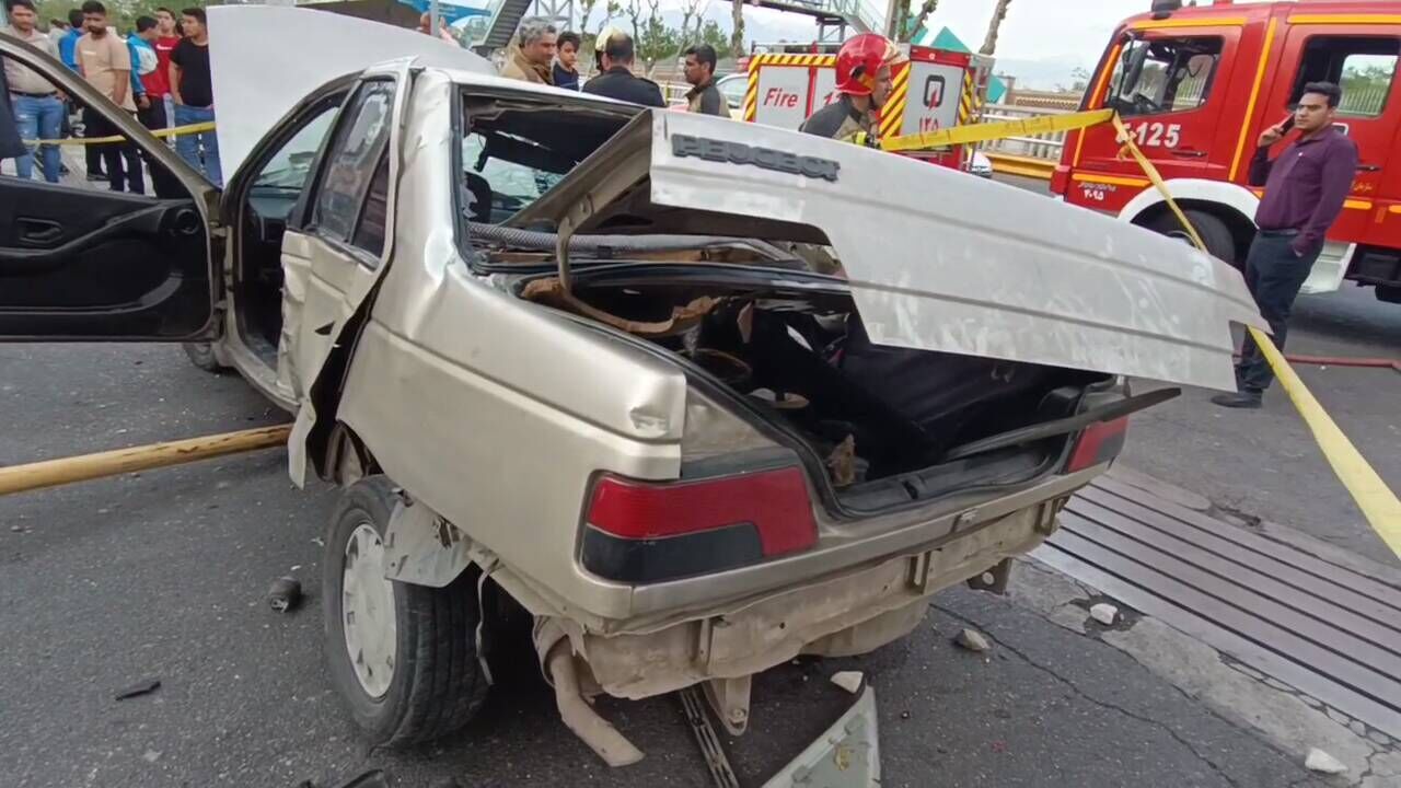 تصادف در گرمی با ۲ کشته و هفت مصدوم