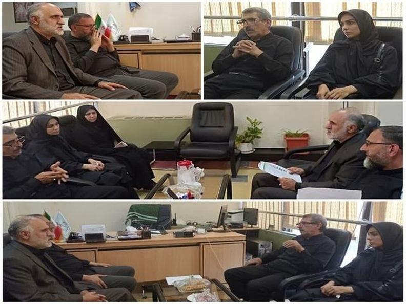 دیدار مدیر امور ایثارگران قوه قضاییه با خانواده شهید ندامتگاه اوین