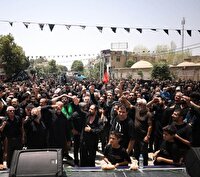 شکوه حضور عزاداران حسینی در روز تاسوعا