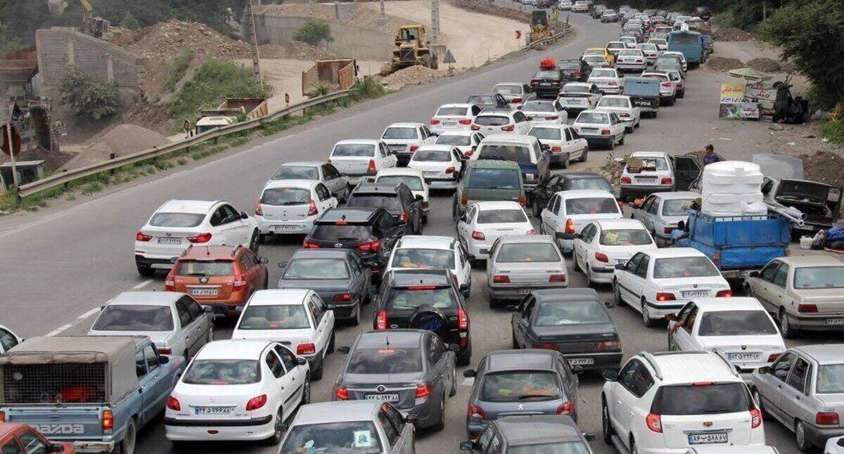 ترافیک پرحجم جاده‌ی خروجی گیلان