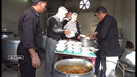 پخت و توزیع ۴۵ هزار غذای نذری در دو روستای شعبان و کهریز سلیم نهاوند 