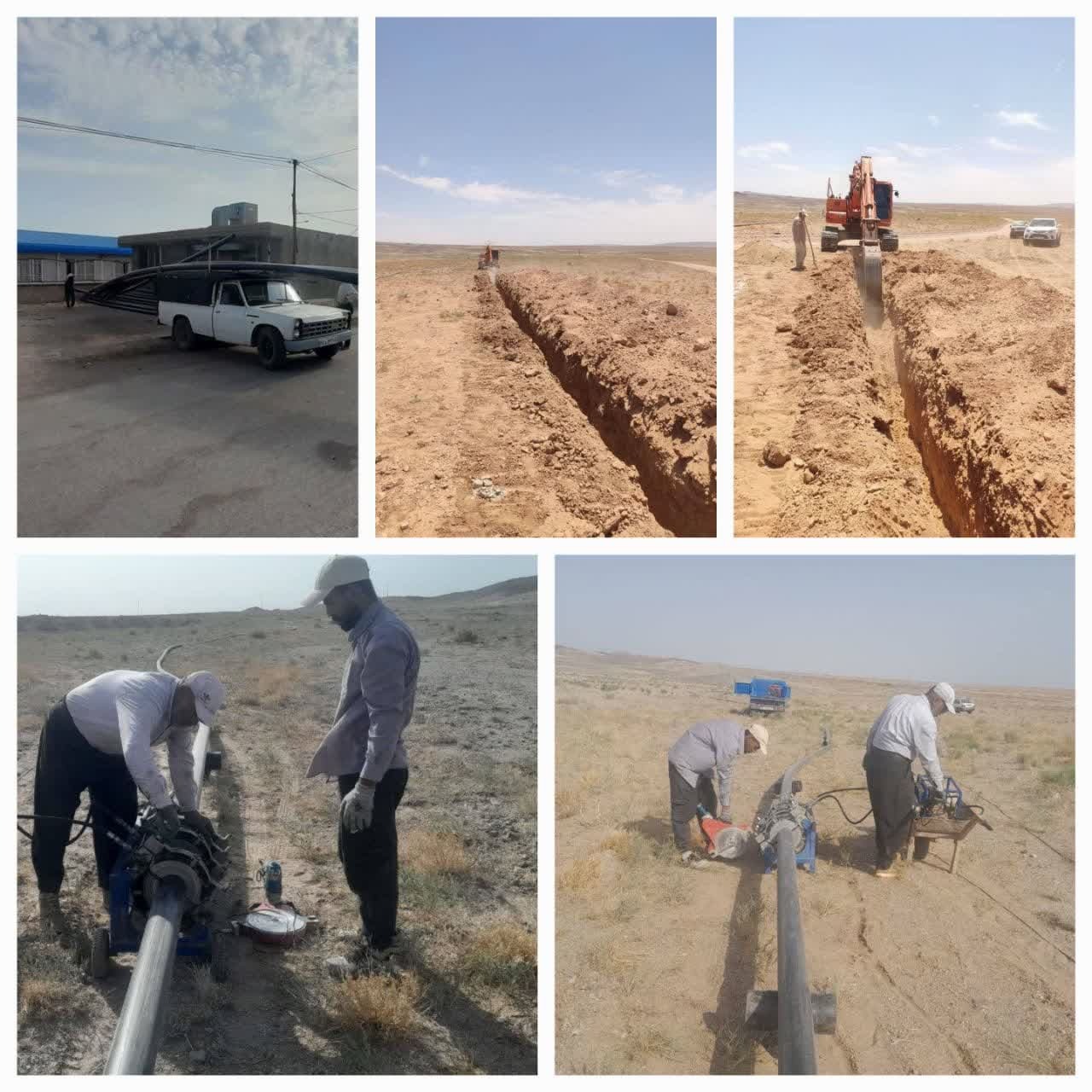عملیات طرح آبرسانی به روستای گراتی اسفراین سرعت گرفت