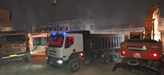 توقف گود برداری مشکوک در گذر باستانی کمر زرین اصفهان
