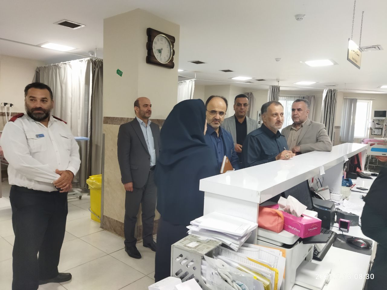 بررسی خدمات رسانی بیمارستان امام خمینی صومعه سرا با حضور بازرس کل