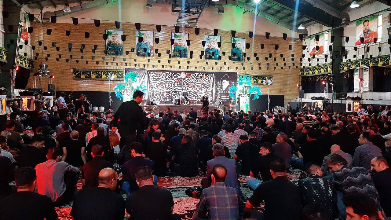 خیمه عزای حسینی برپا شد