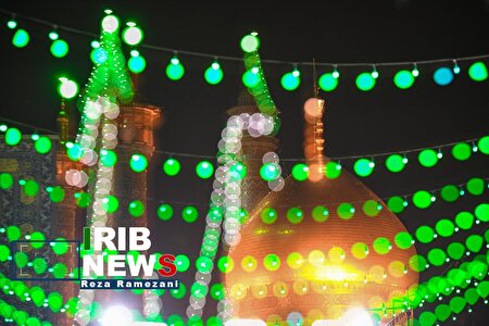 حال و هوای حرم مطهر حضرت معصومه(س) در شب میلاد حضرت زهرا(س)